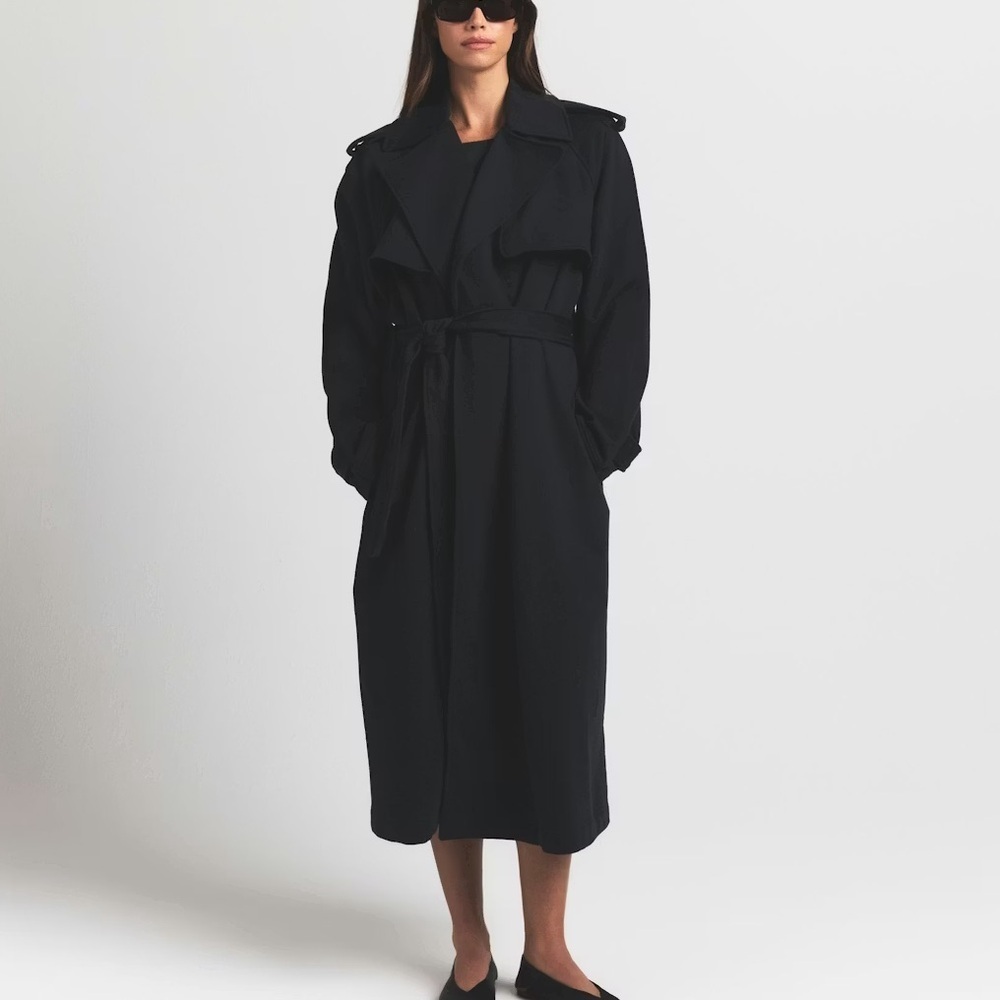 Skims Boyfriend Fleece Oversized Trench Coat - Picture 4 of 12
